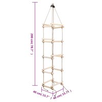 vidaXL Kinder-Strickleiter 200 cm Holz