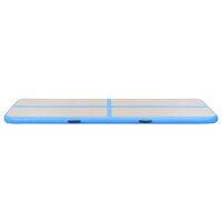 vidaXL Aufblasbare Gymnastikmatte mit Pumpe 600x100x10 cm PVC Blau