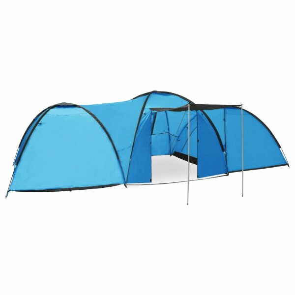 vidaXL Camping-Zelt Iglu 650x240x190 cm 8 Personen Blau