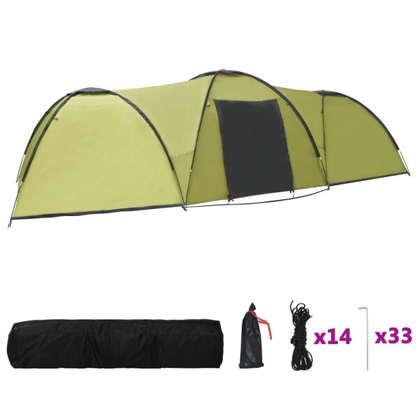 vidaXL Camping-Zelt Iglu 650x240x190 cm 8 Personen Gr&uuml;n