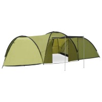 vidaXL Camping-Zelt Iglu 650x240x190 cm 8 Personen Grün