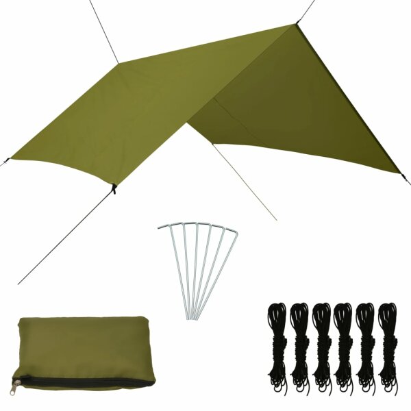 vidaXL Outdoor-Tarp 3x2,85 m Gr&uuml;n