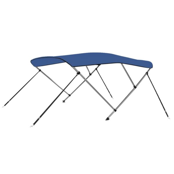 vidaXL 3-Bow Bimini Top Blau 183x140x137 cm