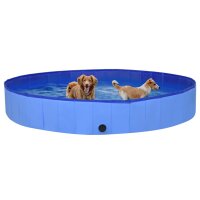 vidaXL Hundepool Faltbar Blau 300x40 cm PVC