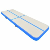 vidaXL Aufblasbare Gymnastikmatte mit Pumpe 300x100x15 cm PVC Blau