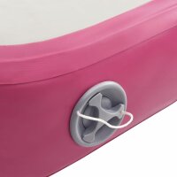 vidaXL Aufblasbare Gymnastikmatte mit Pumpe 700x100x15 cm PVC Rosa