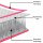 vidaXL Aufblasbare Gymnastikmatte mit Pumpe 500x100x20 cm PVC Rosa