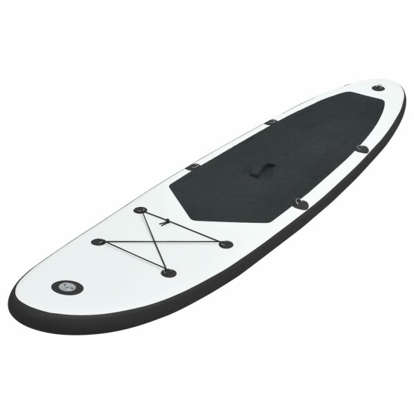 vidaXL Aufblasbares Stand Up Paddle Board Set Schwarz und Wei&szlig;