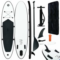 vidaXL Aufblasbares Stand Up Paddle Board Set Schwarz und...