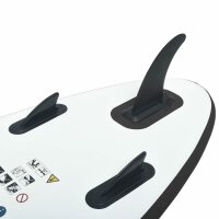 vidaXL Aufblasbares Stand Up Paddle Board Set Schwarz und Wei&szlig;