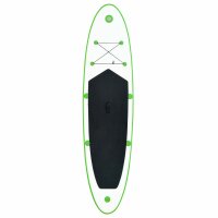 vidaXL Aufblasbares Stand Up Paddle Board Set Gr&uuml;n und Wei&szlig;