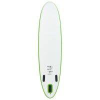 vidaXL Aufblasbares Stand Up Paddle Board Set Gr&uuml;n und Wei&szlig;