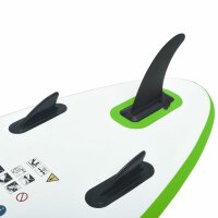 vidaXL Aufblasbares Stand Up Paddle Board Set Gr&uuml;n und Wei&szlig;