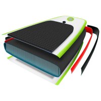 vidaXL Aufblasbares Stand Up Paddle Board Set Gr&uuml;n und Wei&szlig;