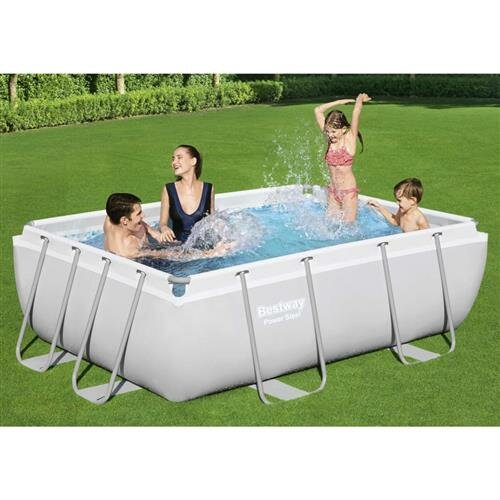 Bestway Power Steel Swimmingpool-Set Rechteckig 282x196x84 cm