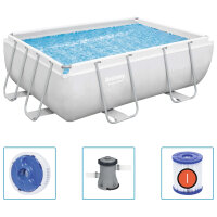 Bestway Power Steel Swimmingpool-Set Rechteckig...