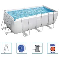 Bestway Power Steel Swimmingpool-Set Rechteckig...