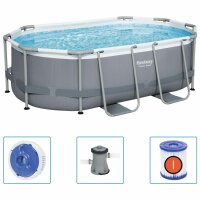 Bestway Power Steel Oberirdischer Pool Oval 305x200x84 cm