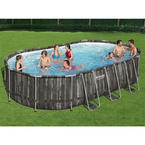 Bestway Power Steel Swimmingpool-Set Oval 488x305x107 cm