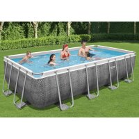 Bestway Power Steel Swimmingpool-Set Rechteckig...