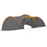 vidaXL Camping-Zelt Iglu 650x240x190 cm 8 Personen Grau...