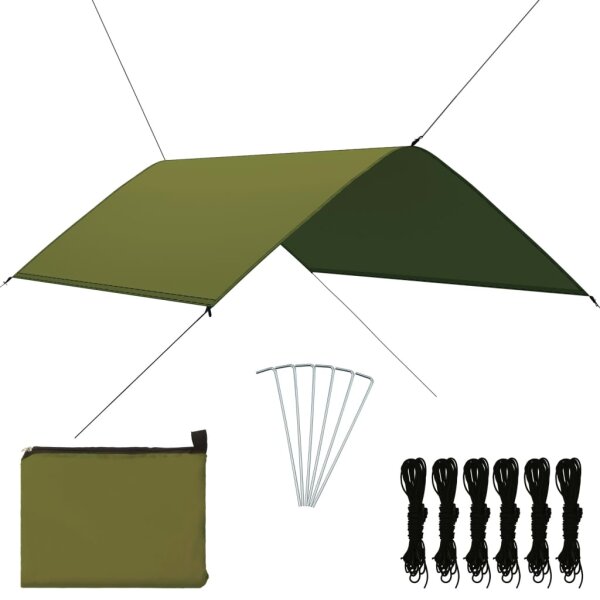 vidaXL Outdoor-Tarp 3x2 m Gr&uuml;n