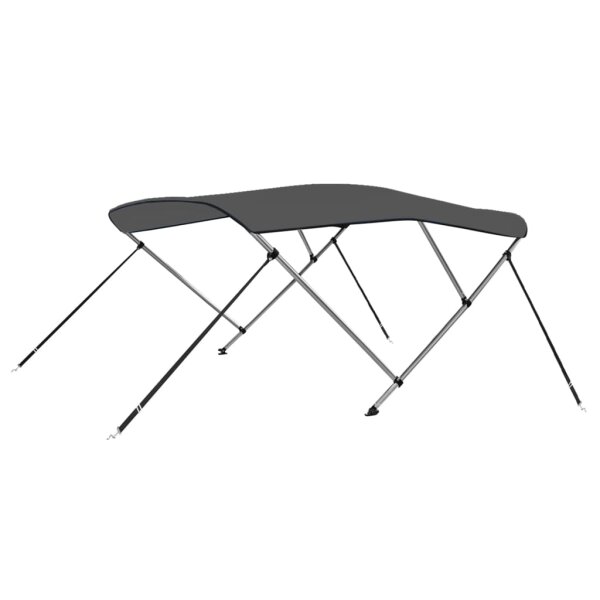 vidaXL 3-Bow Bimini Top Anthrazit 183x180x137 cm