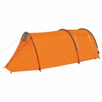 vidaXL Campingzelt 4 Personen Grau und Orange