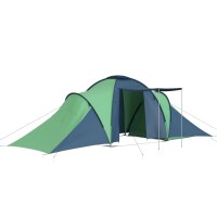 vidaXL Campingzelt 6 Personen Blau und Grün