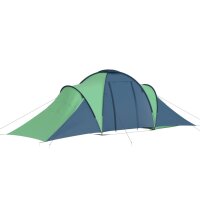 vidaXL Campingzelt 6 Personen Blau und Gr&uuml;n