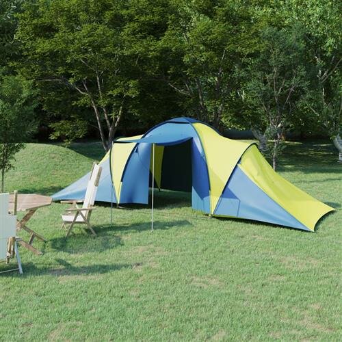 vidaXL Campingzelt 6 Personen Blau und Gelb