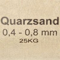 vidaXL Filtersand 25 kg 0,4-0,8 mm