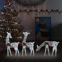 vidaXL Weihnachtsdekoration Rentiere 270x7x90 cm...