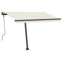vidaXL Standmarkise Automatisch 300x250 cm Creme