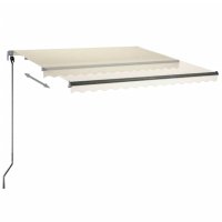 vidaXL Standmarkise Automatisch 300x250 cm Creme