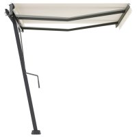 vidaXL Standmarkise Automatisch 300x250 cm Creme