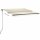 vidaXL Standmarkise Automatisch 300x250 cm Creme