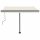 vidaXL Standmarkise Automatisch 300x250 cm Creme