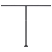 vidaXL Standmarkise Einziehbar Handbetrieben 350x250 cm Creme