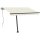vidaXL Standmarkise Einziehbar Handbetrieben 350x250 cm Creme