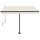 vidaXL Standmarkise Einziehbar Handbetrieben 350x250 cm Creme