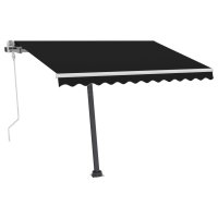 vidaXL Standmarkise Einziehbar Handbetrieben 350x250 cm Anthrazit