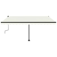 vidaXL Standmarkise Einziehbar Handbetrieben 450x300 cm...