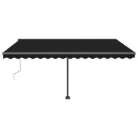 vidaXL Standmarkise Automatisch 450x300 cm Anthrazit