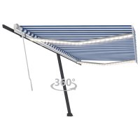 vidaXL Gelenkarmmarkise Einziehbar mit LED 500x350 cm...