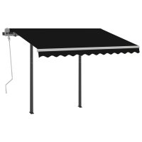 vidaXL Gelenkarmmarkise Automatisch mit Pfosten 3x2,5 m...
