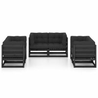 vidaXL 6-tlg. Garten-Lounge-Set mit Kissen Kiefer Massivholz