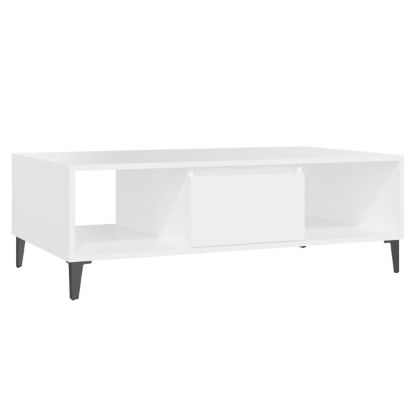 vidaXL Couchtisch Wei&szlig; 103,5x60x35 cm Holzwerkstoff