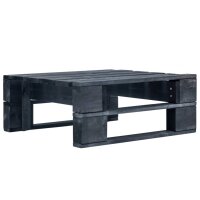 vidaXL Garten-Paletten-Hocker Schwarz Imprägniertes...