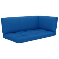 vidaXL 2-Sitzer-Palettensofa mit Kissen Grau Impr&auml;gniertes Kiefernholz